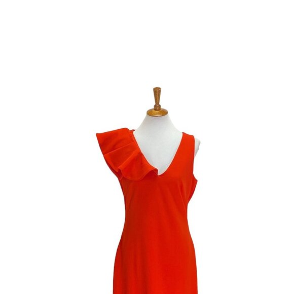 Badgley Mishka Bella Camille Gown Red Size 8 NWT Stealth Wealth Formal Glam - Picture 5 of 13